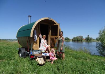 Sauna auf Anhänger