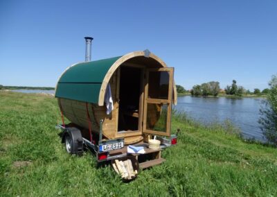 Sauna mit Holzofen